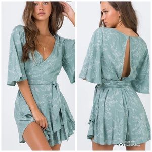 Princess Polly Louie Romper Sage